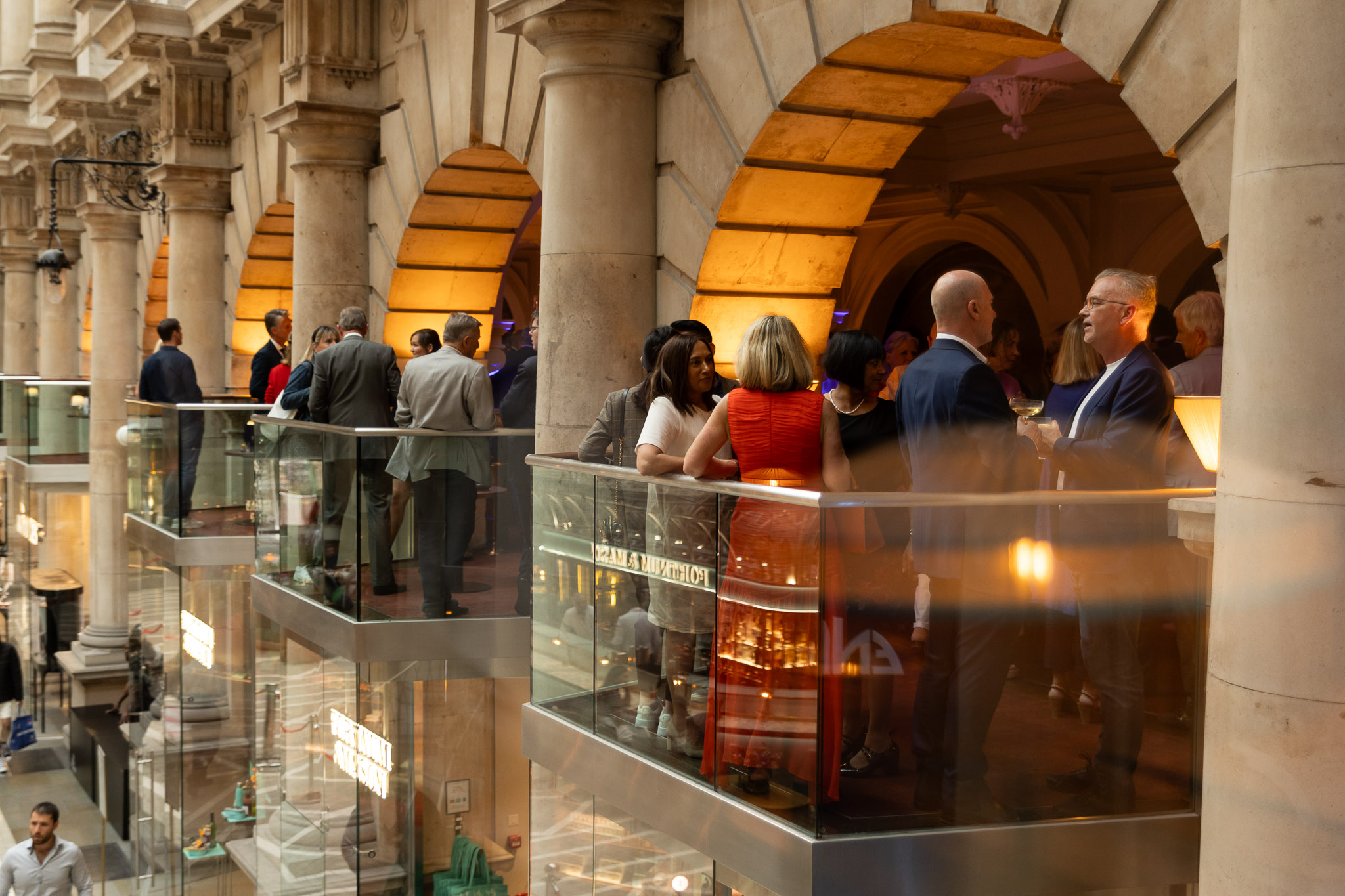 Corporate event photography London capturing professionals networking at an indoor venue