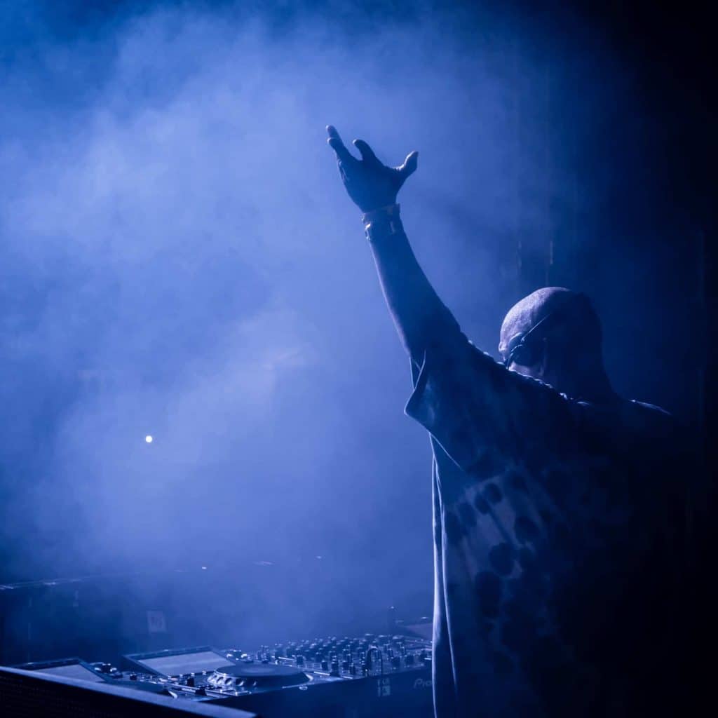 Dennis Ferrer performing at a London event, photographed by Twiggles UK