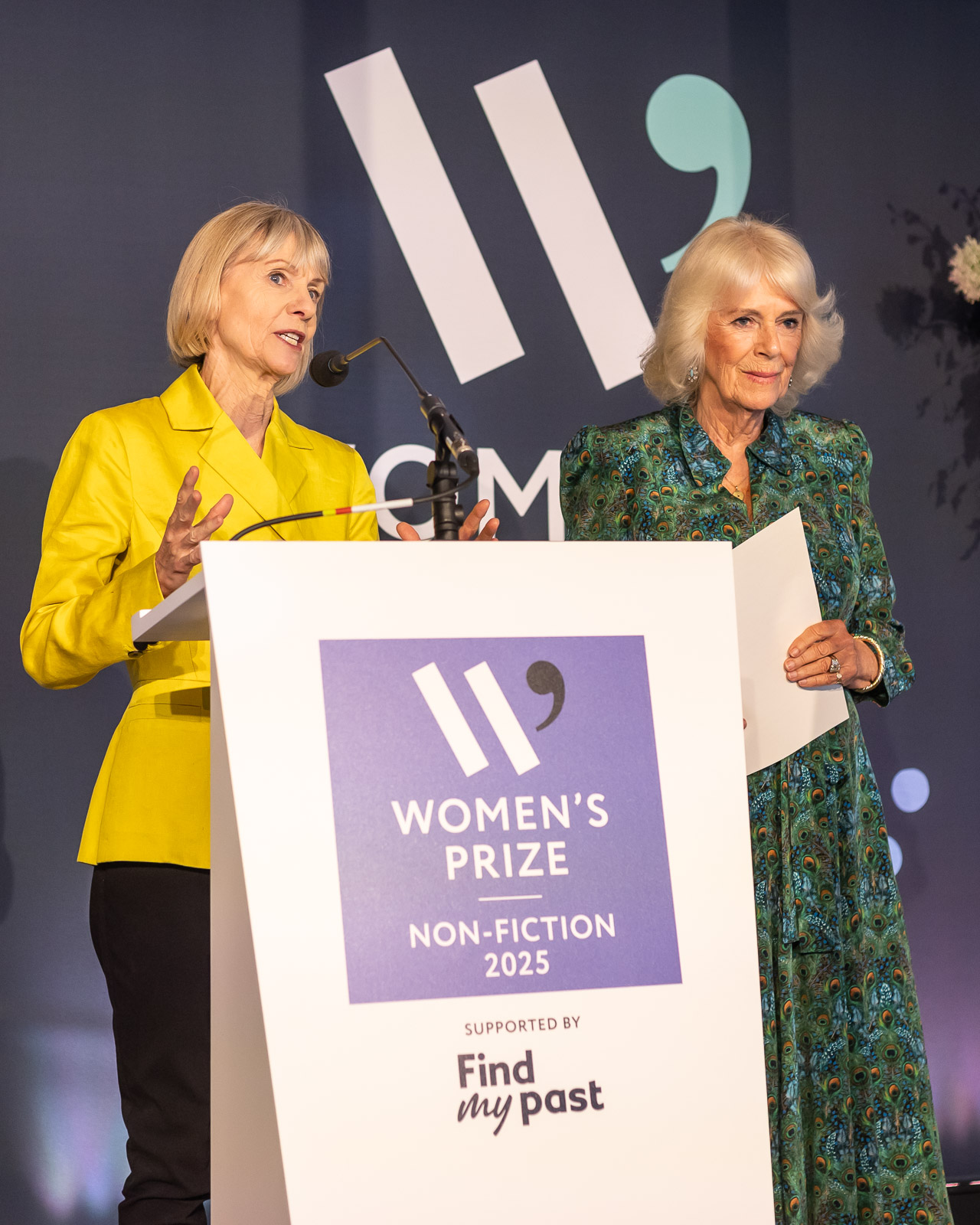 Corporate event photography London – guests networking at the Women’s Prize event in a garden venue