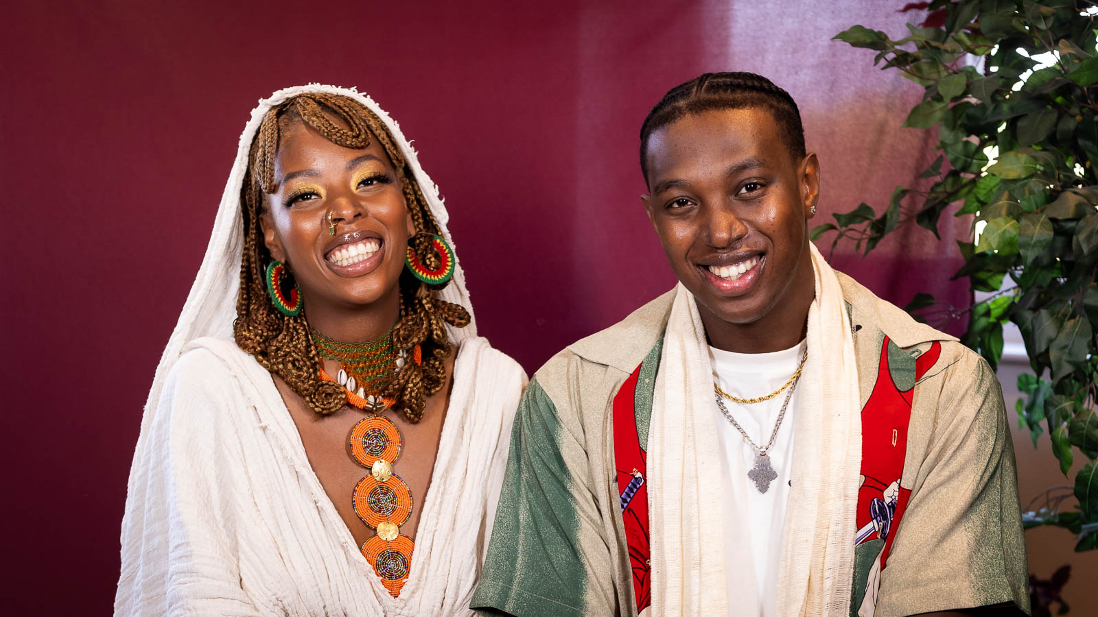 Natural brother and sister portrait photographed by a London family photographer