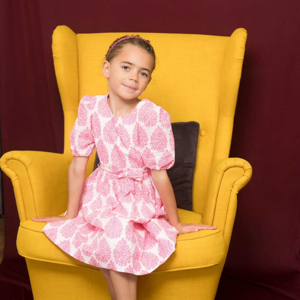 Child portrait during a relaxed family photoshoot in London