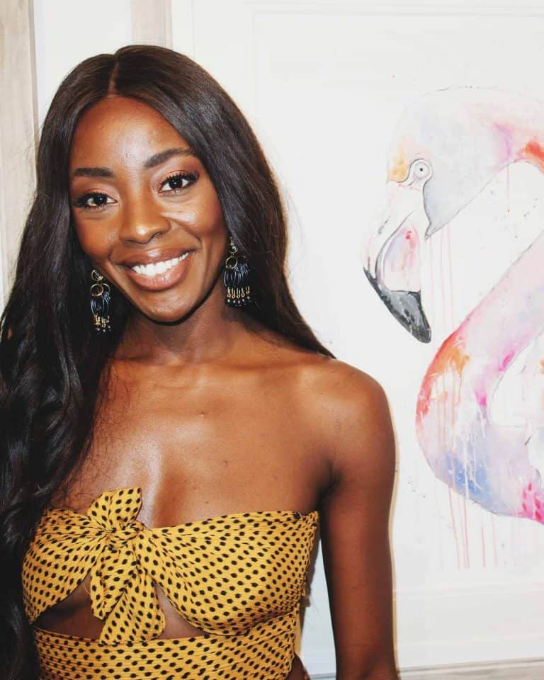 AJ Odudu at a London event, photographed by Twiggles UK
