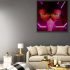 VIENNA neon portrait artwork displayed in a luxury living room