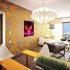 VIENNA neon portrait artwork displayed in a modern luxury apartment
