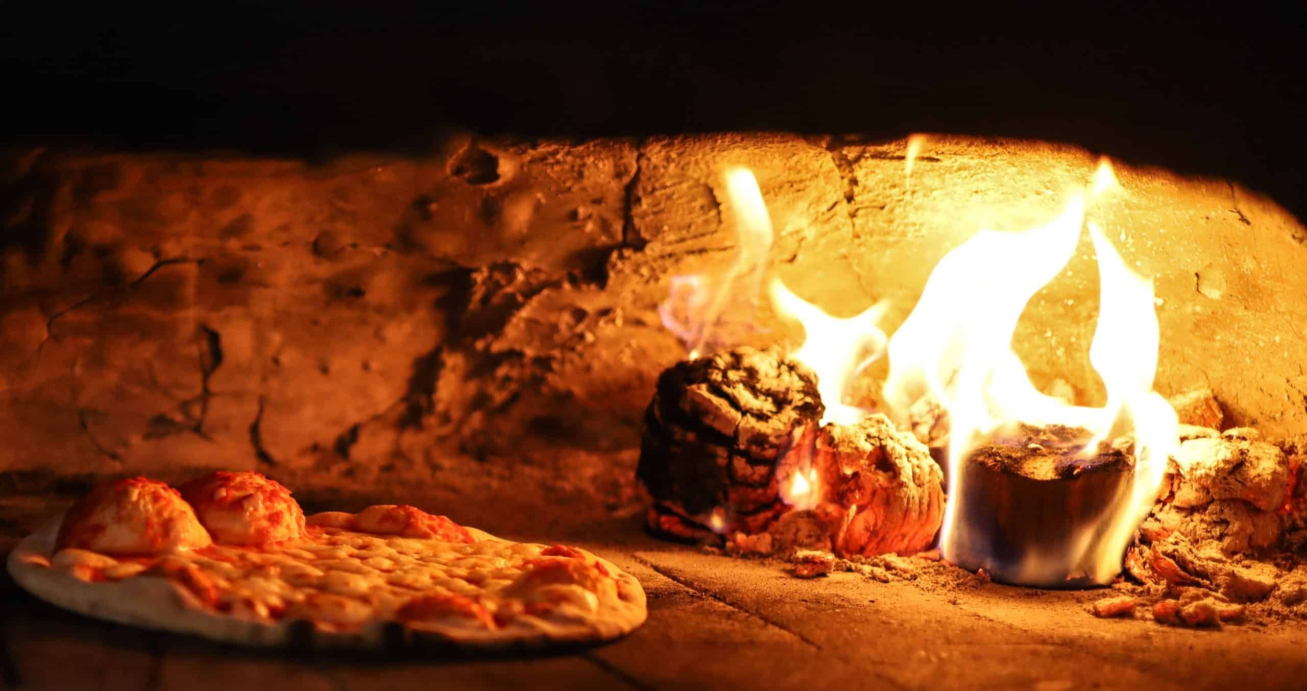 Pizza and wood-fired food photographed for a local restaurant