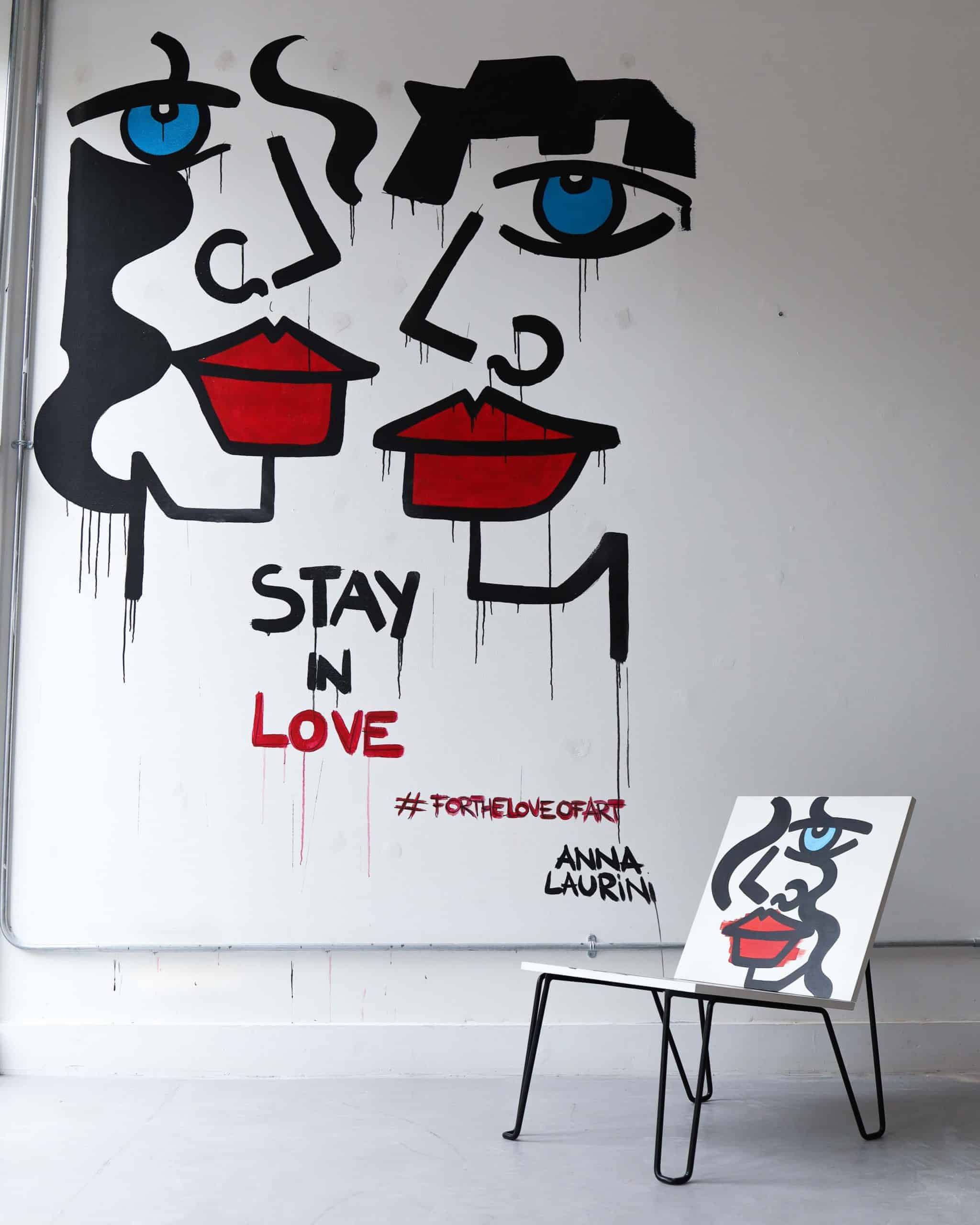 Anna Laurini artwork photographed at Saw & Sew London