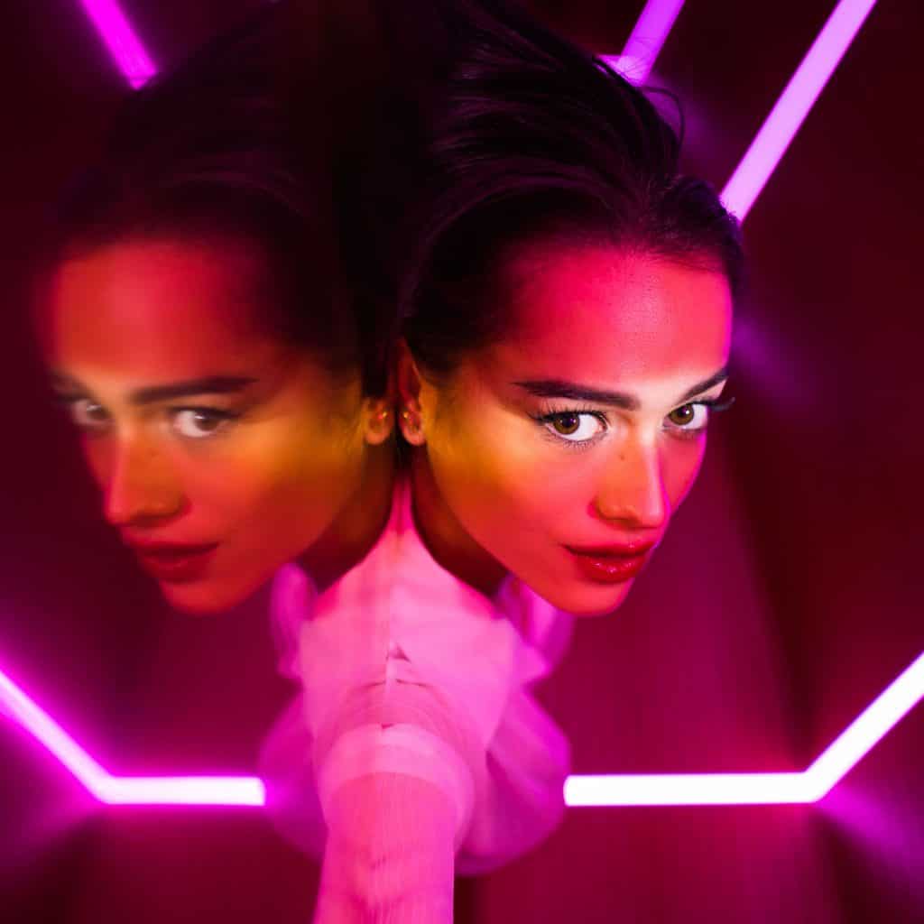 VIENNA, contemporary photographic artwork featuring neon lights by Twiggles